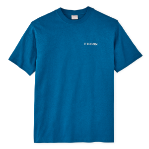 Frontier Logo T-shirt - Sapphire / Scenic Mark