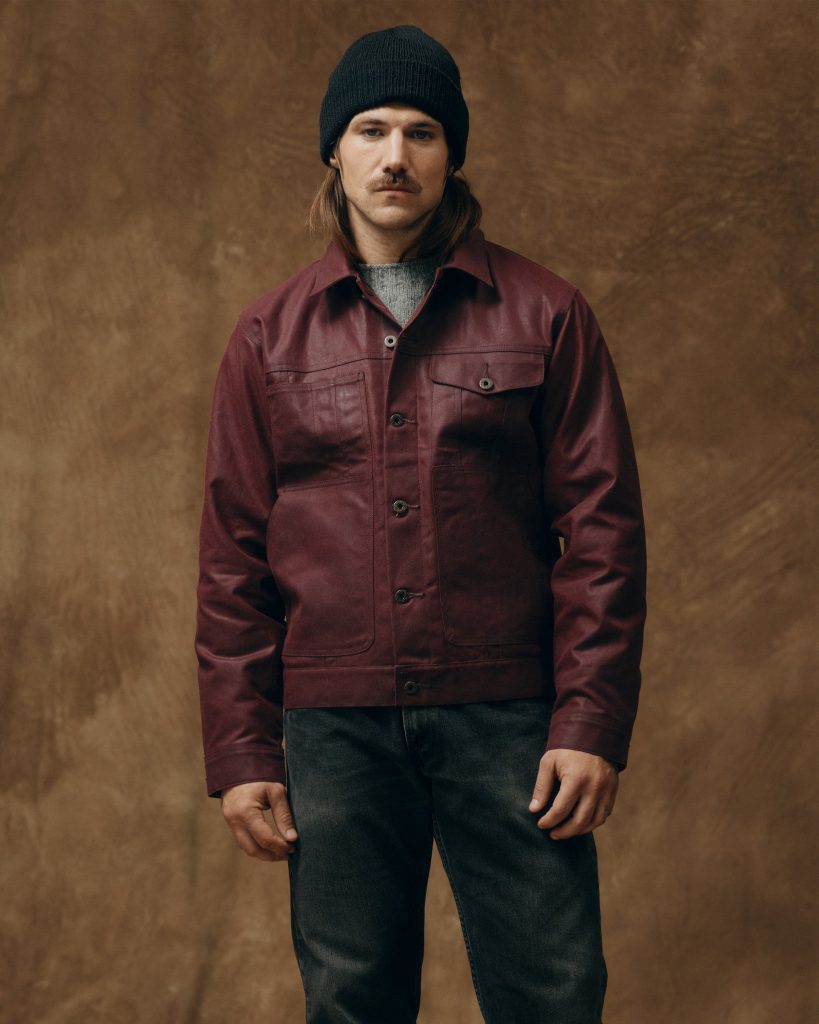 Tin Cloth Short Lined Cruiser Jacket - Fired Brick