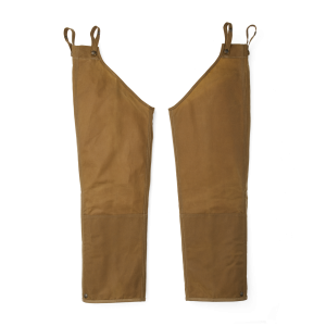 Double Tin Cloth Chaps With Zipper - Dark Tan