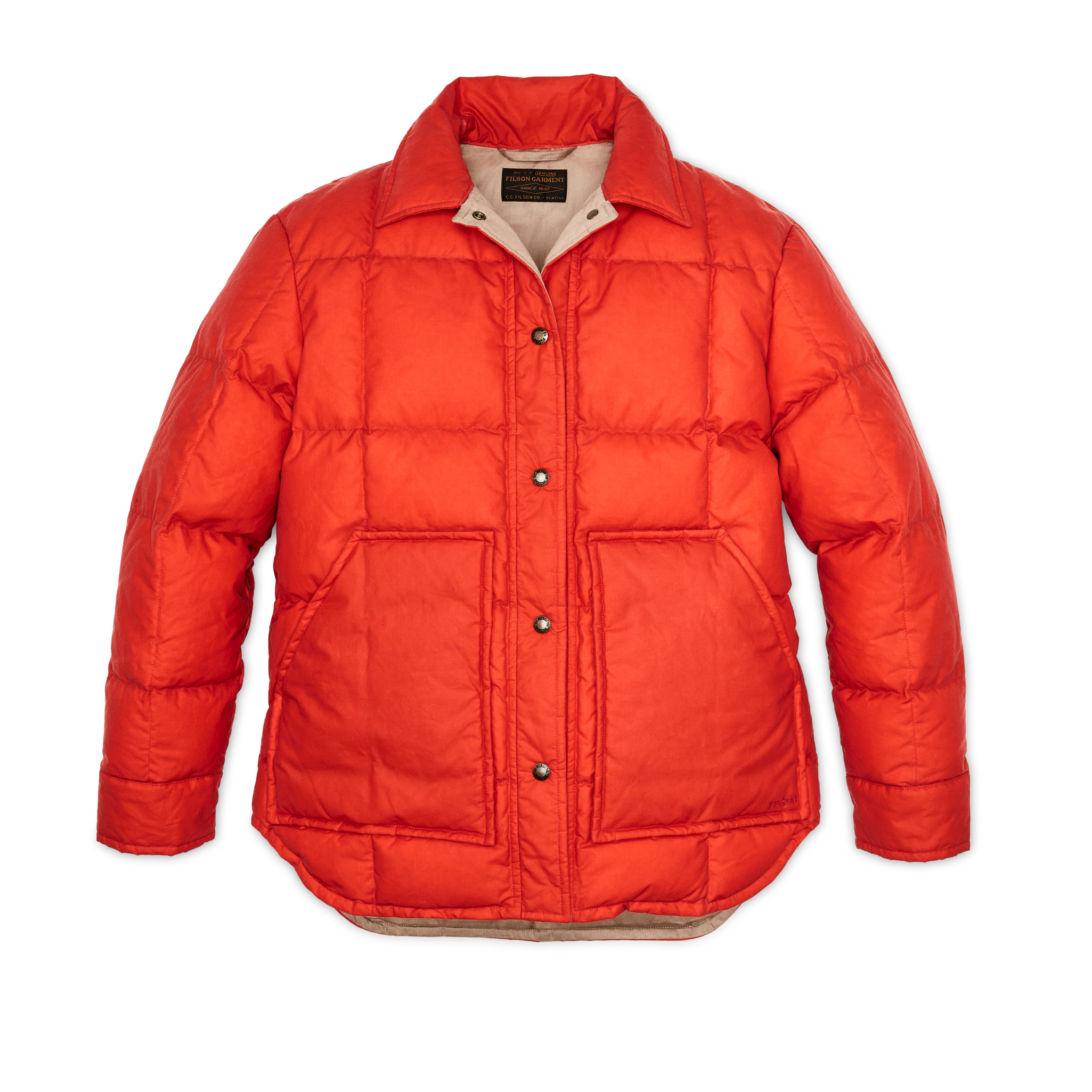 Women's Waxed Down Barn Coat - Campfire - Image 13