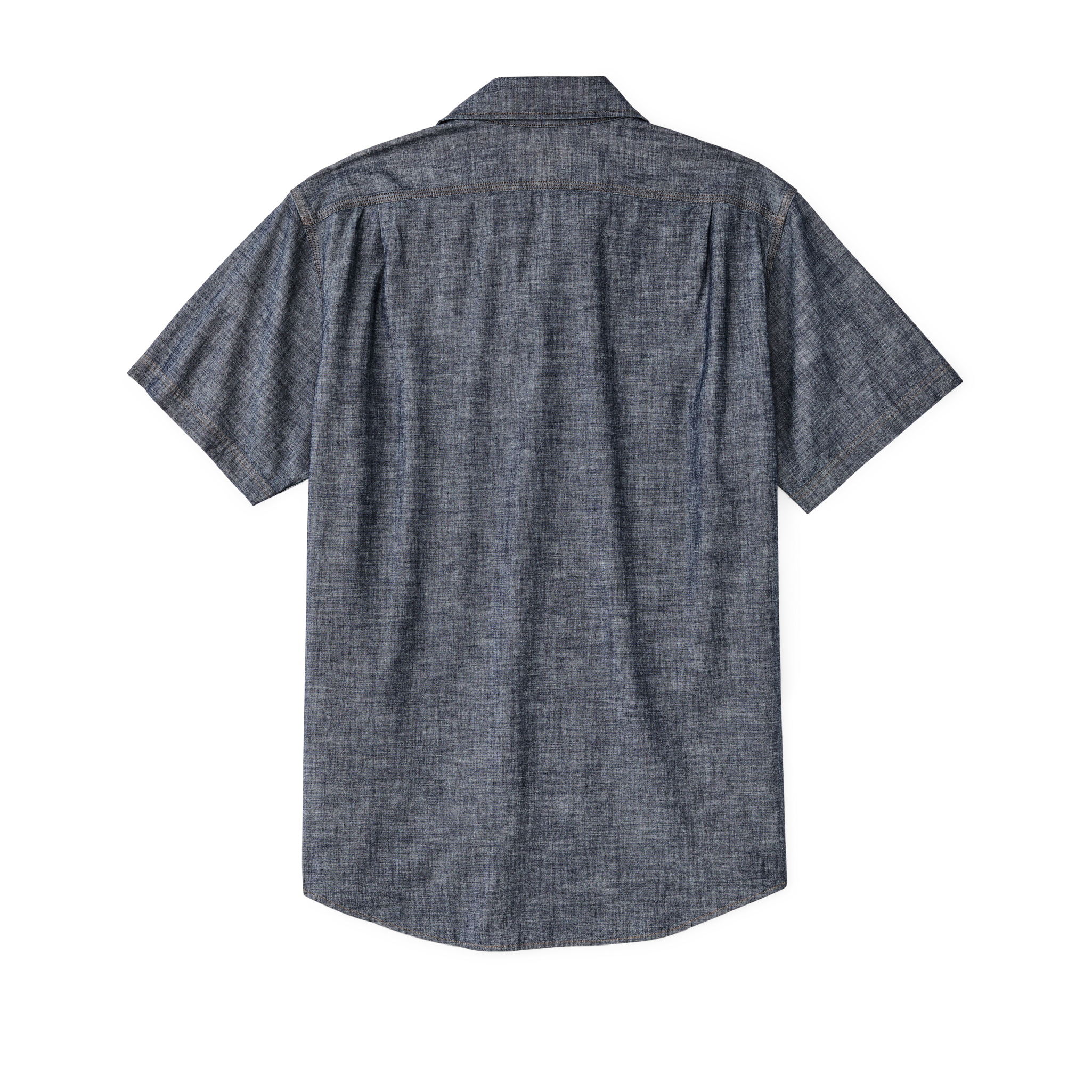 Short Sleeve Chambray Shirt - Rinse Indigo - Image 2