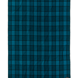 Mackinaw Wool  Blanket - Blue / Black Plaid