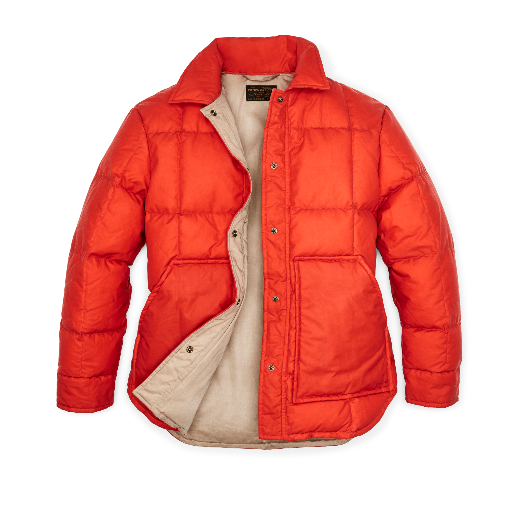 Women's Waxed Down Barn Coat - Campfire - Image 18