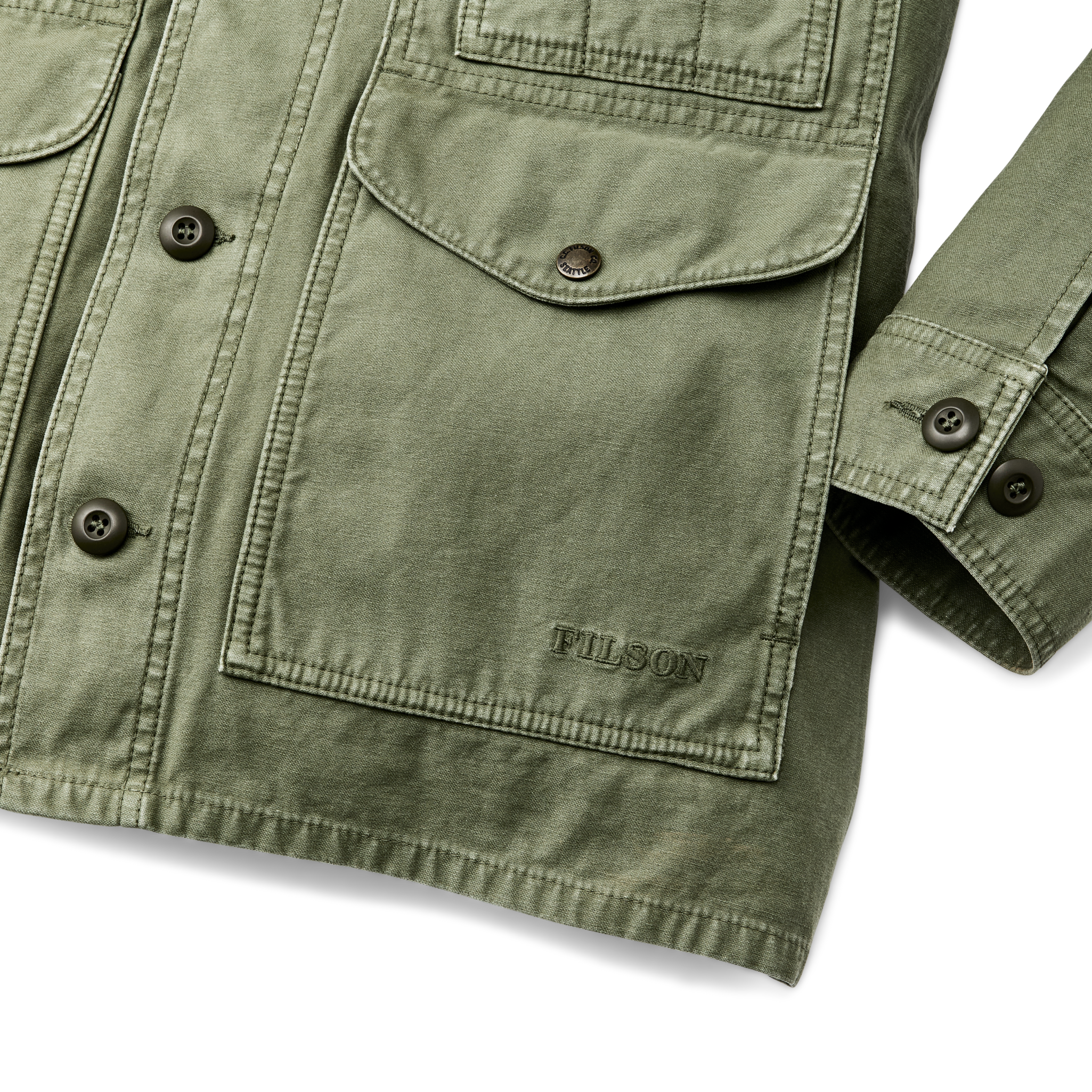 Field Cruiser Jacket - Washed Fatigue Green - Image 6