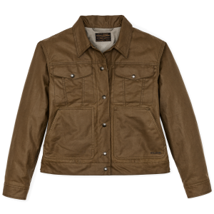 Women's Short Lined Cruiser Jacket - Dark Tan