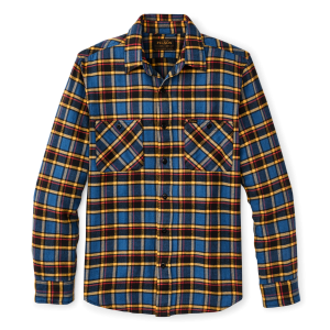 The Rangeland Flannel Shirt - Blue / Yellow / Multi Plaid