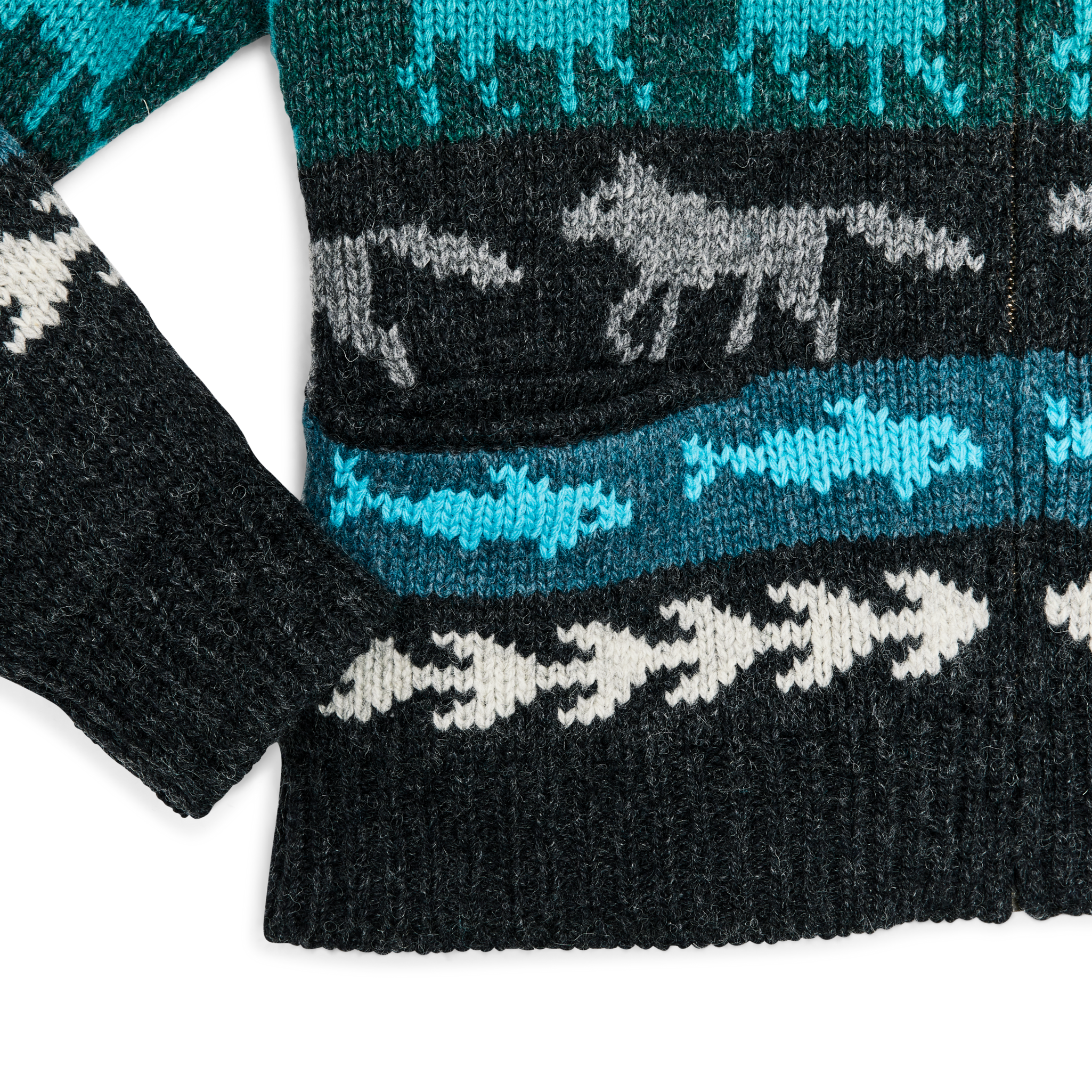 Women's Fair Isle Cardigan - Animal / Multi - Image 4