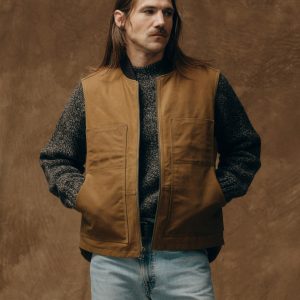 Tin Cloth Insulated Work Vest - Dark Tan
