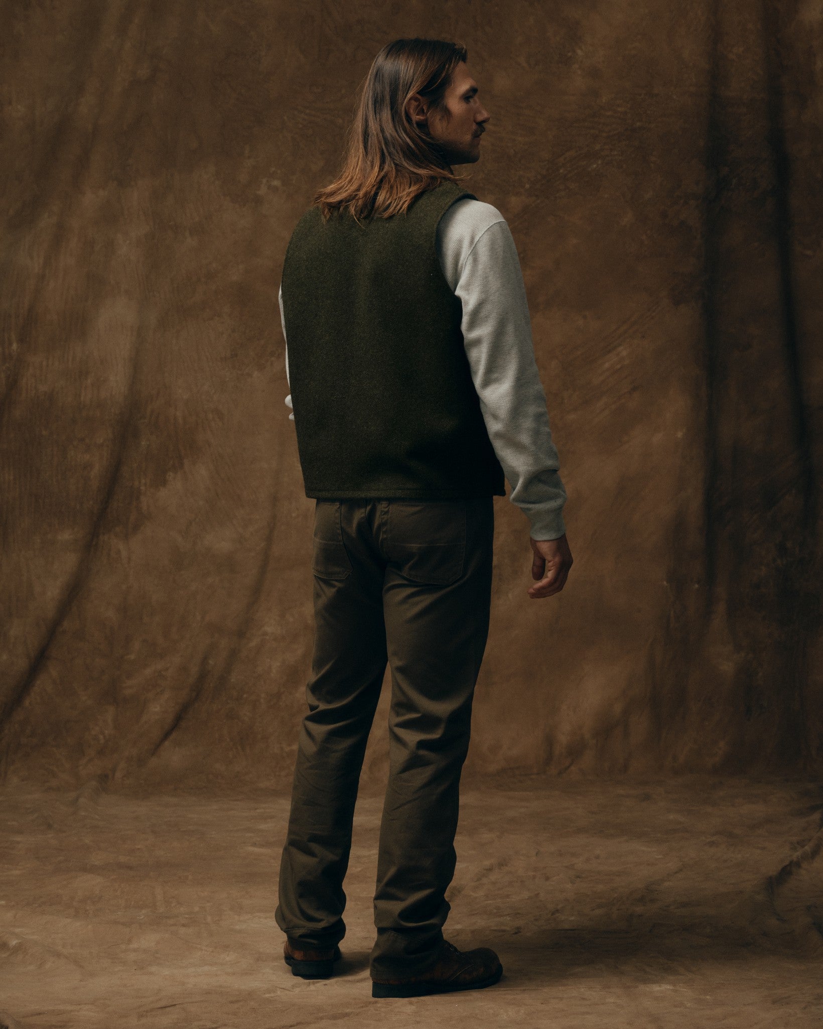 Mackinaw Wool Vest - Forest Green - Image 2