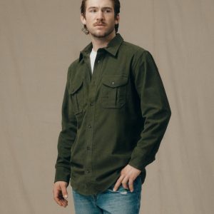 Moleskin Seattle Shirt - Dark Olive