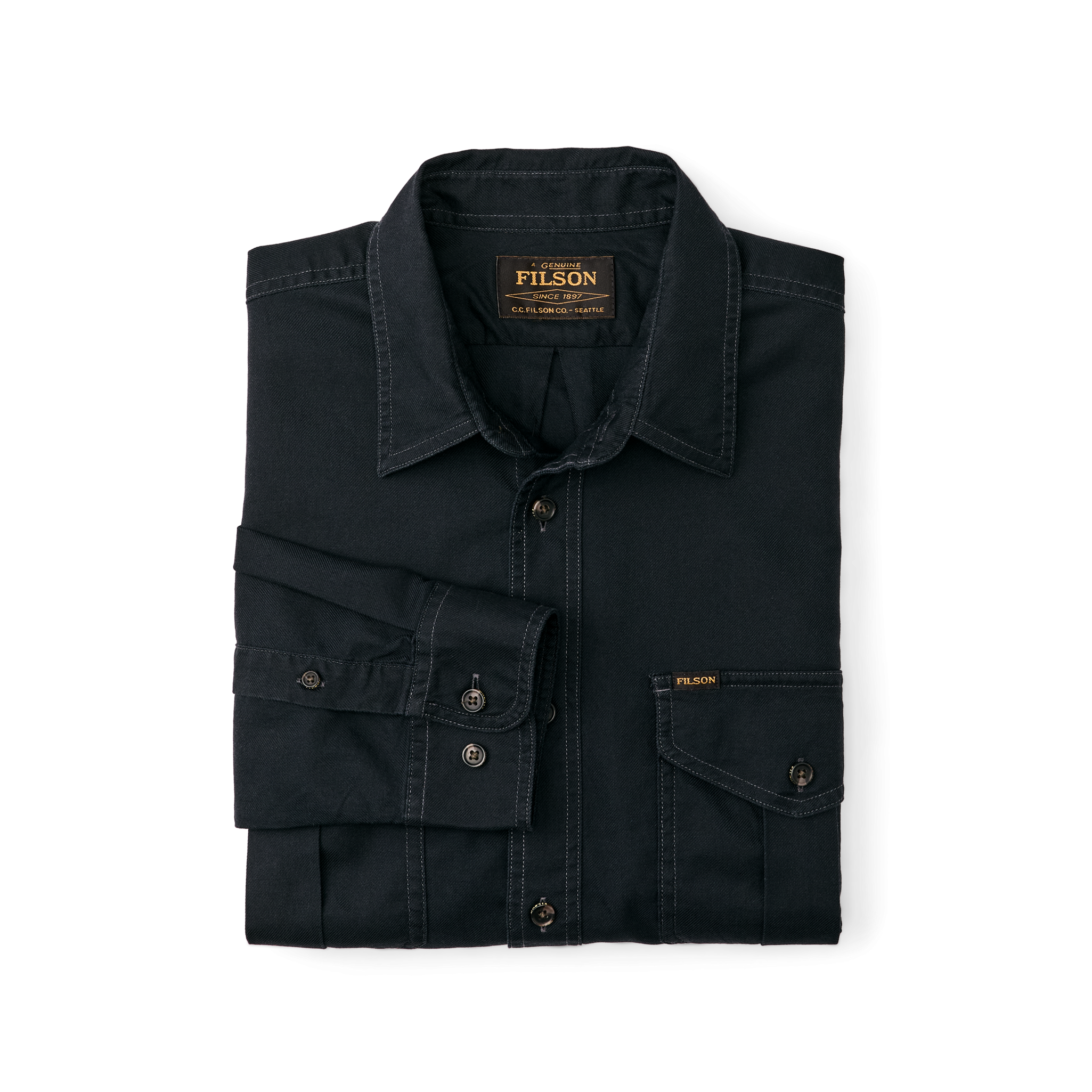 Lightweight Alaskan Guide Shirt - Midnight Navy - Image 3