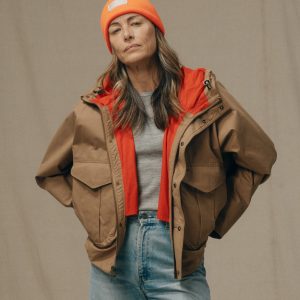 Women's Aviator Cloth Wading Jacket - Dark Tan