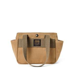 Rugged Twill Small Open Tote Bag - Tan