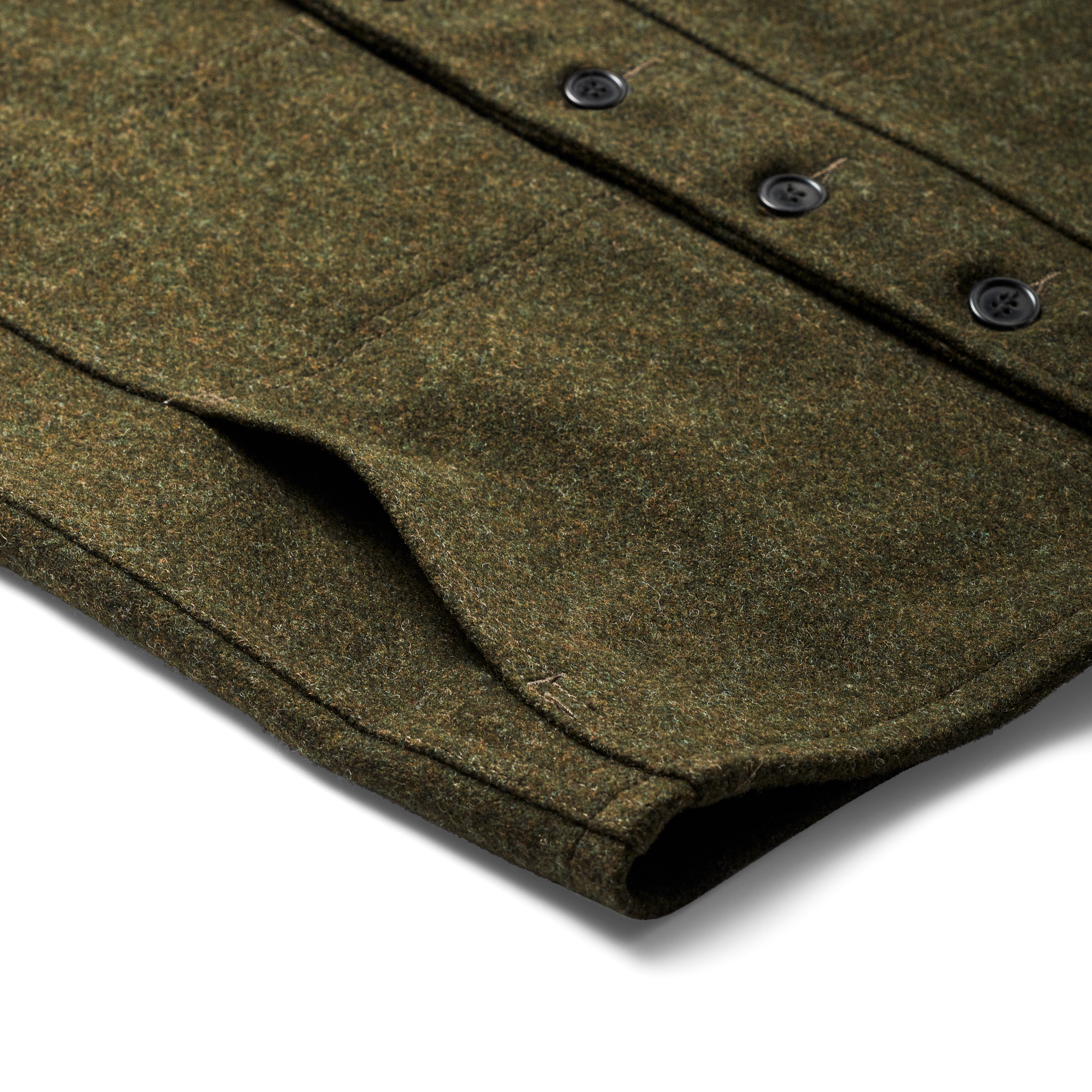 Mackinaw Wool Vest - Forest Green - Image 7