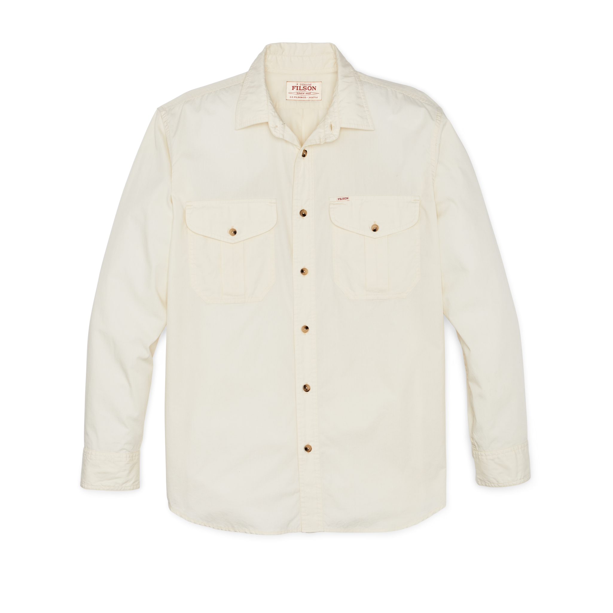 Filson's Washed Feather Cloth Shirt - Ivory