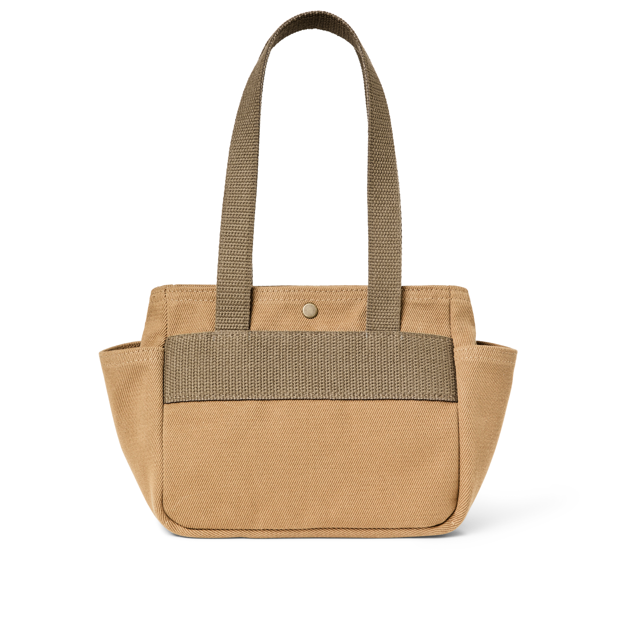 Rugged Twill Small Open Tote Bag - Tan - Image 2