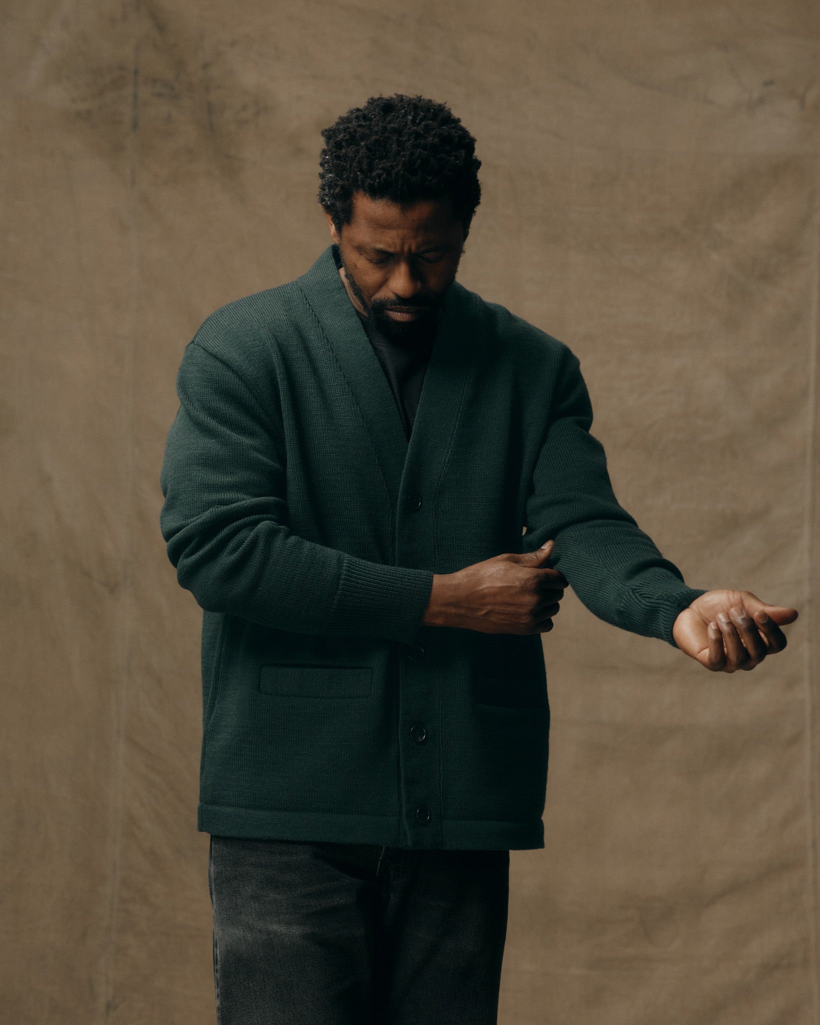 Guide Cardigan Sweater - Fir - Image 3