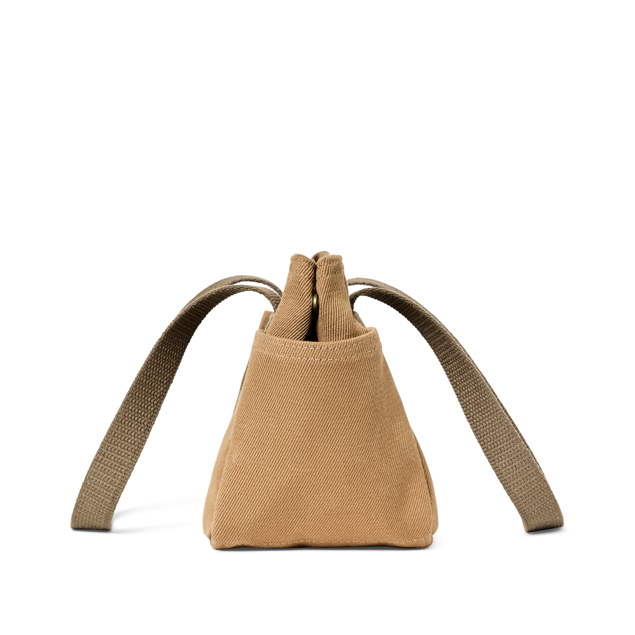 Rugged Twill Small Open Tote Bag - Tan - Image 3