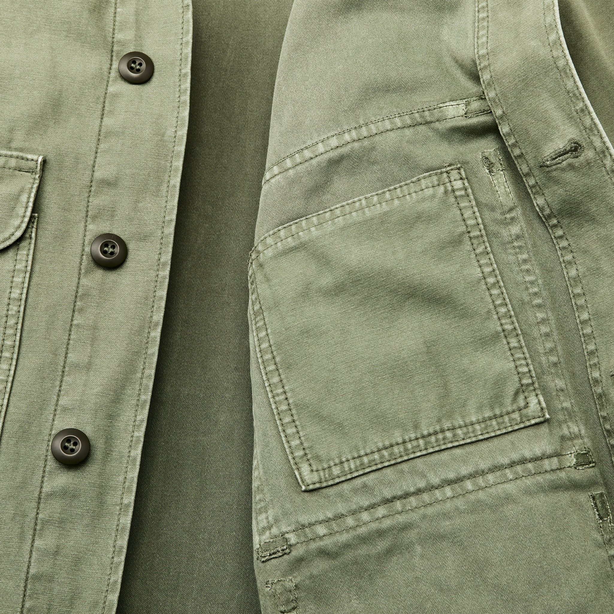 Field Cruiser Jacket - Washed Fatigue Green - Image 5